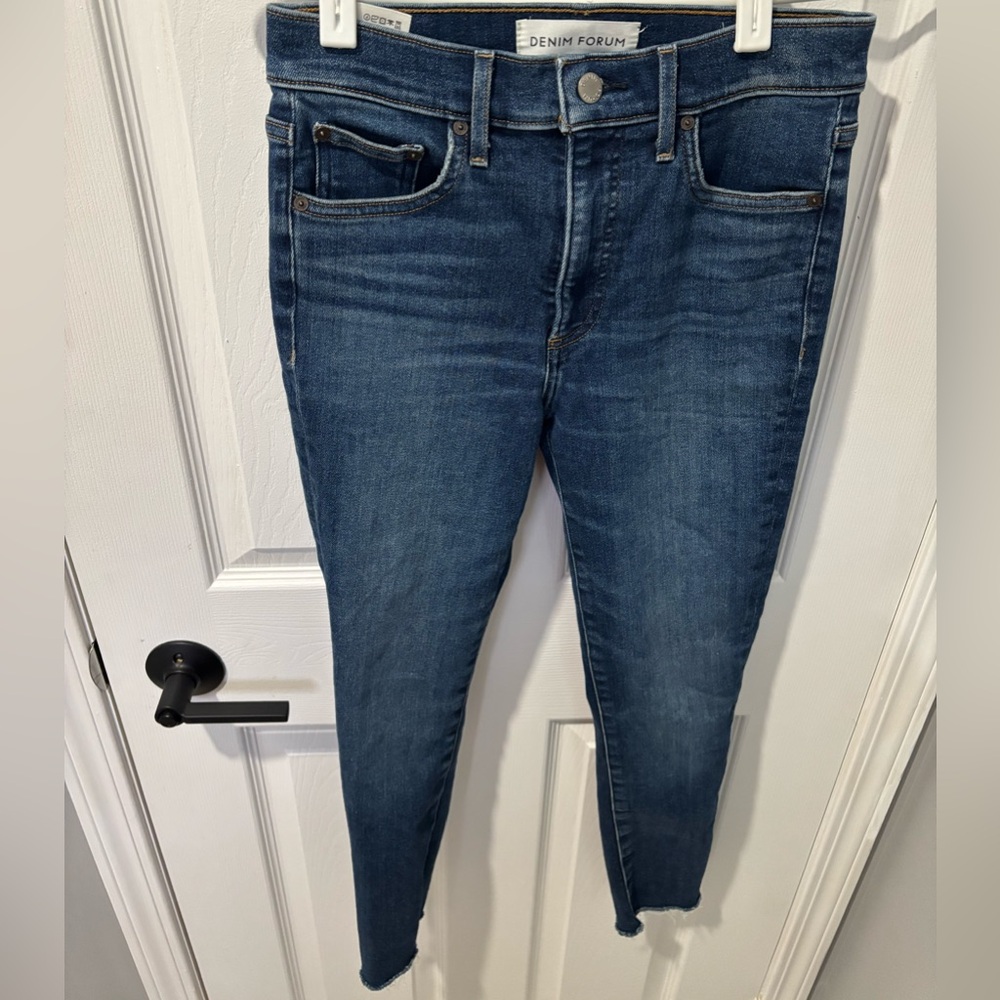 Denim Forum The Nico Mid Rise Skinny Crop Size 27 - Picture 3 of 6